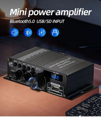 AK-380 2.0 Channel Bluetooth v5.0 Audio Amplifier with 100-300W Output Power for Home Theater