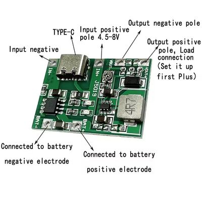 Type-C USB 3.7V 9V 5V 2A DC-DC Converters Board Mount Lithium Li-ion 18650 Battery Charger 18650 Charger Step Boost Power Supply Module