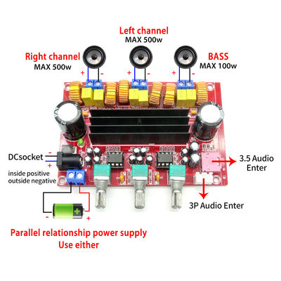 CA-3116P 2*50W+100W Digital Amplifier Board High-Performance Linear Audio Amplifiers TPA3116D2