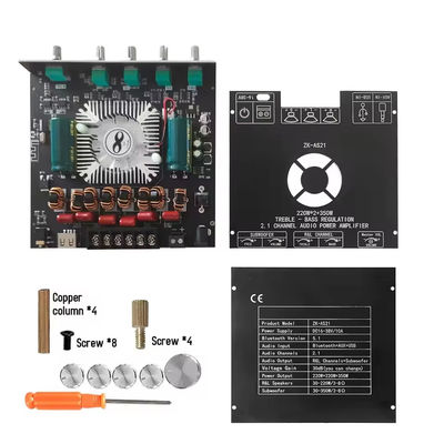 ZK-AS21 2.1 Channel  Audio Amplifier Module TPA3255 Subwoofer 220WX2+350W 220WX2+350W Amplifier Board ZK-AS21