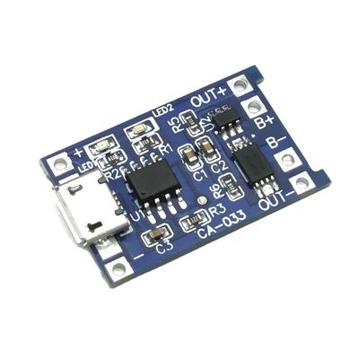 CA-033 Micro Type-c USB 5V Charging Board with Dual Functions 1A Li-ion Lithium Battery Charger Module 18650 TP4056 Standard