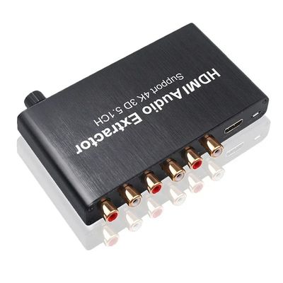 5.1 Channel HDMI Audio Extractor with Dolby AC-3/DTS Support and 3840x2160@30Hz Resolution for PS4 DVD