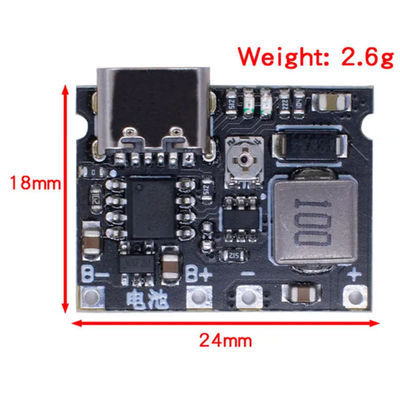 3.7V To 9V 5V 2A DC-DC Step Up Boost Module 18650 Lithium Battery Charging Discharging Board Type-C DC TP4056