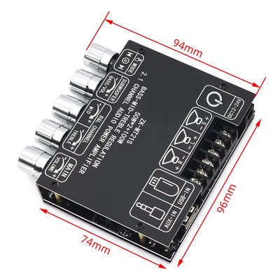 2.1 Channel Subwoofer AUX 12V 24V Audio Stereo 5.1 Bass Digital Power Amplifier Board ZK-MT21S 2x50W 100W for DC Adapter