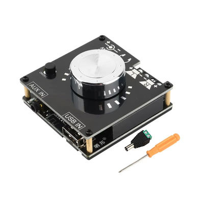 BT 5.0 Digital Power Amplifier Board 100W*2 Stereo Mini DIY Audio Module with U Disk &amp; AUX Input Support