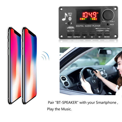 80W Amplifier Board Wireless Car Music Mp3 Decoder Player Handsfree Module DC 5V-26V FM Radio Audio Module