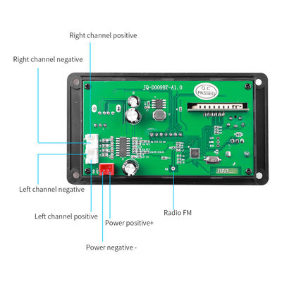 80W Amplifier Board Bluetooth 5.0 MP3 Decoder Board with DC 5V-26V Power Range for Car Audio