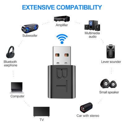 Stereo BT RCA USB 3.5mm AUX Mini Amplifier HIFI Audio USB BT 5.0 Transmitter Receiver for TV PC Home Stereo Car Audio