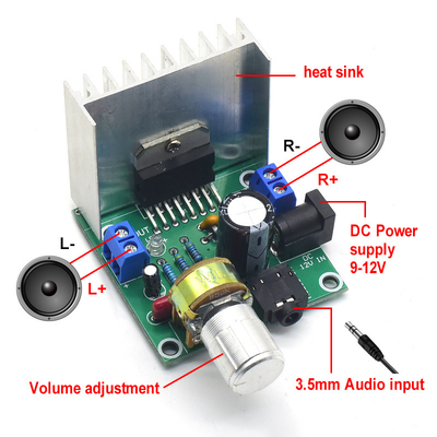 TDA7297 15W+15W Stereo Amplifier Board 12V DC Audio Module