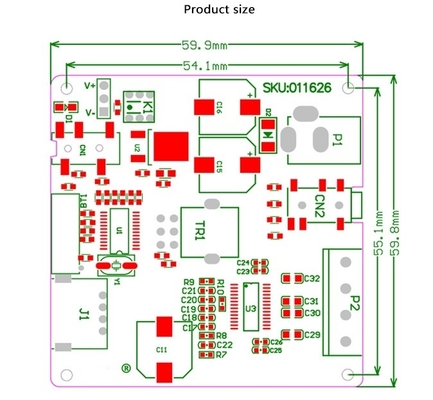 CA-1017 30W Stereo Bluetooth Amplifier Board with 24V Output