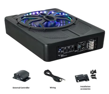 Wholesale 10-Inch 800W High Power Active Car Subwoofer 3-Way Spider Design Ultra-Thin Audio Model APP Control Color Light