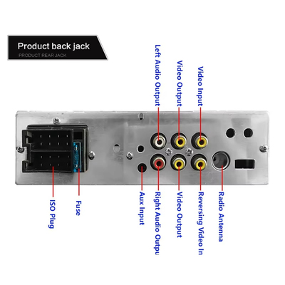4.1inch Portable Car Stereo Dual USB HD Touch Screen for Bluetooth MP5 Player Colorful Lights Autoradio Car Radio CD for DVD VCD