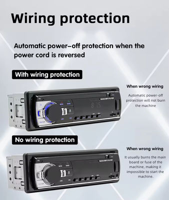 Creatall Universal Car Stereo USB/SD AUX & FM Receiver with AI Audio USB Charging Plastic Receiver & Amplifiers