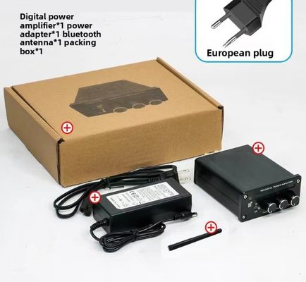 2.0 Channel 2*100W BT 5.0 RGB Light Adjustable Treble Bass High-Power Linear Amplifier New Digital Stereo Home Mini Hifi