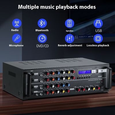 PA-803WH 2.0 Channel 400W Home Amplifier Hot Selling High Power Receiver with BT Wireless Power Booster Metal Material