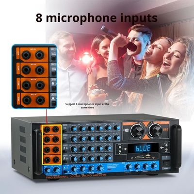 ZX-12B 4.0 Channel 800W HiFi Audio Amplifier Hot-Selling High-Power BT Wireless Home Audio Large Digital Receiver Amplifier