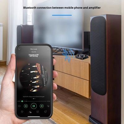 2.0 Channel High-Power 100W Wireless Karaoke Amplifier BT Lossless Decoding HDML ARC Optical Fiber Coaxial Electronics Stock