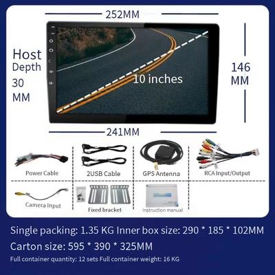 10.1 Inch Universal Android Car Seat Monitor Touch Screen Rear Seat Headrest Mirror USB IPS 2GB 32GB TV Reversing Aid