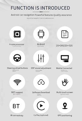 10.1 Inch Universal Android Car Seat Monitor Touch Screen Rear Seat Headrest Mirror USB IPS 2GB 32GB TV Reversing Aid