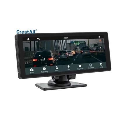 Creatall 10.26inch Portable IPS Screen Car for Bluetooth MP5 Player with 1-Year Warranty Dashboard Dash Cam Wireless CarPlay