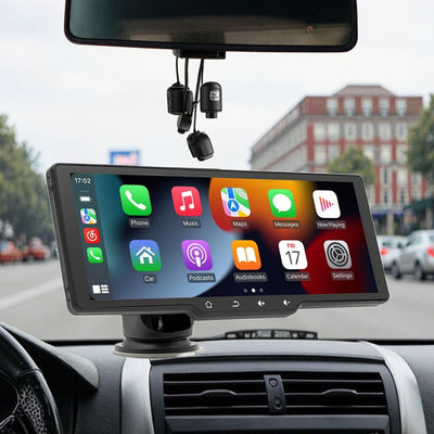 Creatall Portable 10.26inch HD Screen MP5 Player Wireless Carplay for Bluetooth Dashboard-mounted Stereo Android Auto Recorder