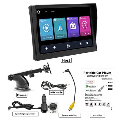 Creatall 9-Inch Portable Car MP5 Player HD Reversing Image for Bluetooth Wireless Carplay Dashboard Placement USB Connection