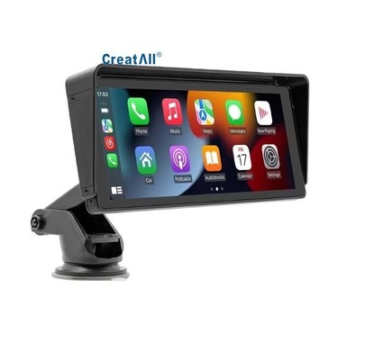 Creatall 10.26inch Portable Car MP5 Player for BT HD Rearview Camera FM Transmitter Wireless CarPlay Dashboard Dashboard