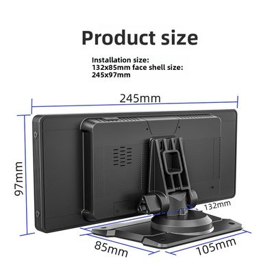 Creatall Cross-Border 10.26inch Large LCD Screen Carplay Navigation High Definition Reverse Image USB Connection BT Player