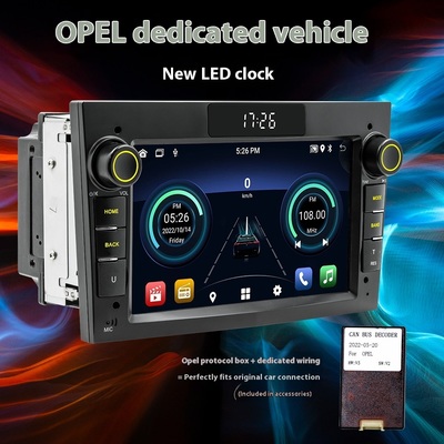 Creatall 7-Inch HD Screen Android Car GPS Navigation System Compatible Opel Smart for BT Wireless CarPlay Dashboard USB