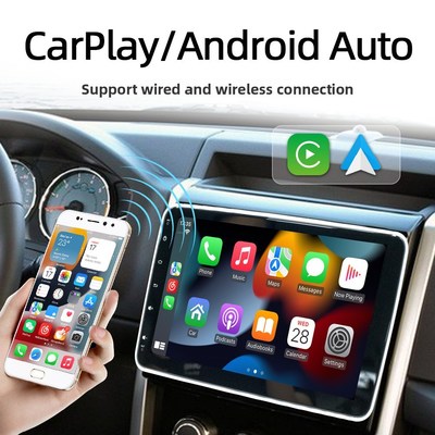 Creatall 10.1 Inch Central Control Car Android GPS Navigation Unit CarPlay for BT USB 360 Degree Rotating Screen Single Head