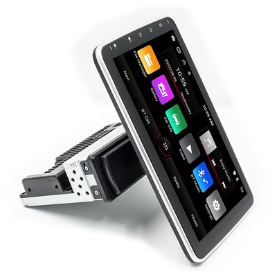 Creatall 10.1 Inch Central Control Car Android GPS Navigation Unit CarPlay for BT USB 360 Degree Rotating Screen Single Head