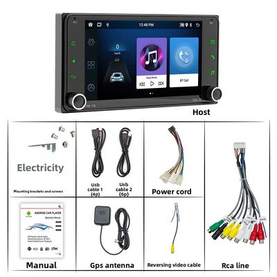 Creatall 7-Inch Android Car GPS Navigation Dashboard All-In-One Central Car for DVD Wireless BT CarPlay Exclusive for Touch