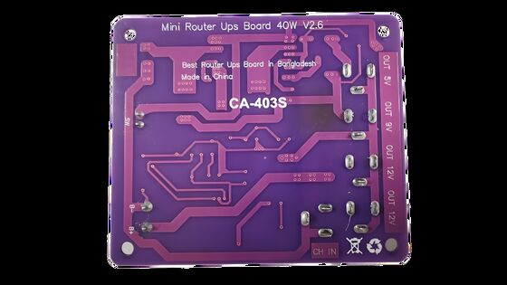 CA-403S Mini Router Uninterruptible Power Supply Board with 40W Output 11.1V Battery Input and Short Circuit Protection