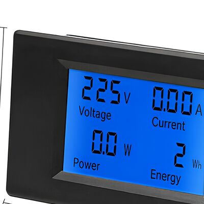 DC LCD Digital Power Meter Module Voltage Current Energy Monitor Panel Meter 89.6 X 49.6 X 24.4mm Digital Voltage Meter