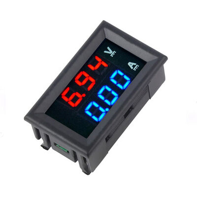 DC 0-100V LED Digital Display Meter Dual Display Voltage & Current 1A 10A 50A 100A Voltmeter 0.56 Inch 0.28inch LED Displays