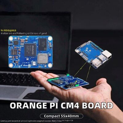 Orange Pi CM4 Development Board RK3566 SBC 1-8GB LPDDR4 EMMC 8-128GB WiFi5 BT5.0 BLE Industrial IoT AI Edge 55x40mm