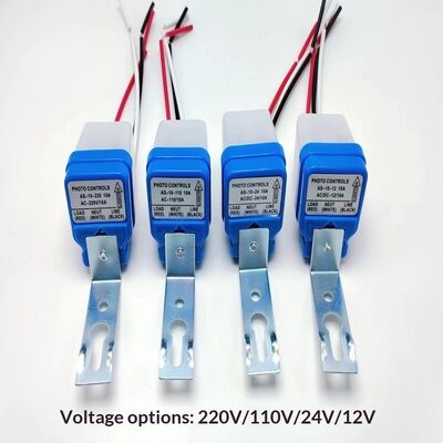 Wholesale AS-10 Street Lamp Controller Automatic Light Control Switch Induction Delay 15s Optically Controlled 220V/12V/110V