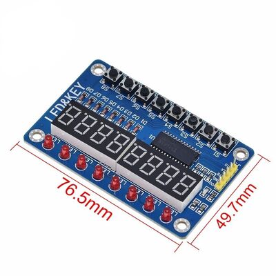 TM1638 Key Digital Tube LED Display Module (8 Digital Tubes LED Button)