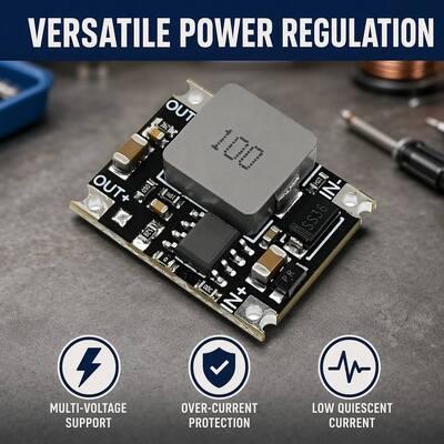 DC-DC Step-Down Module | Universal 6V-40V to 3.3V/5V/9V/12V/24V/3A | Low Ripple High Power