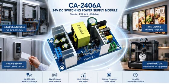 CA-2406A AC-DC Step-Down Module 220V to 24V 6A 150W Isolated Switching Power Supply