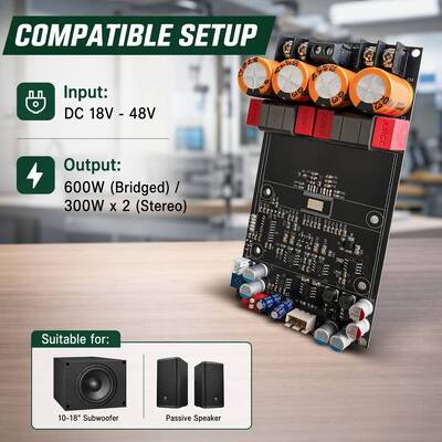 3002 Pure Post-Stage Digital Amplifier Board High Power TPA3255 Stereo/Bridge-Mono 600W Made in China