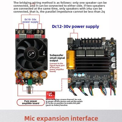 ST21 High-Pass for Digital Amplifier Lead Wires 21 Channel 100W X 2 + 200W Original TPA3221 Chip China Audio