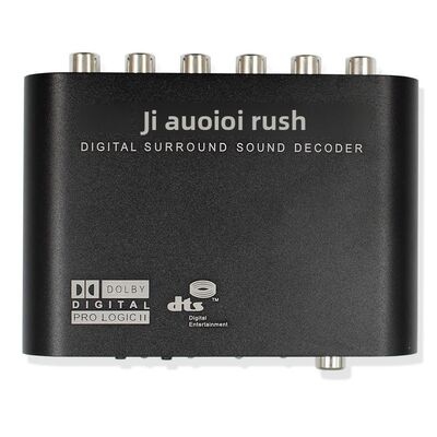 Cross-border 51-channel DTS/Dolby/AC-3 Audio Decoder Converting Digital Optical/Coaxial to Analog RCA/Rose Connectors Made China