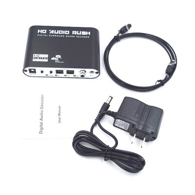 Cross-border 51-channel DTS/Dolby/AC-3 Audio Decoder Converting Digital Optical/Coaxial to Analog RCA/Rose Connectors Made China