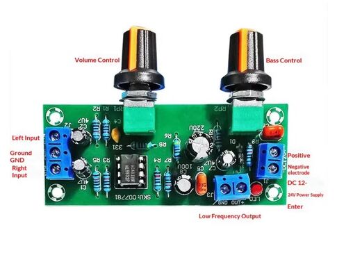 10-24V Single Power Supply Overweight Subwoofer Front Board Low Pass Filter Board Tone & Finished Board Model 885
