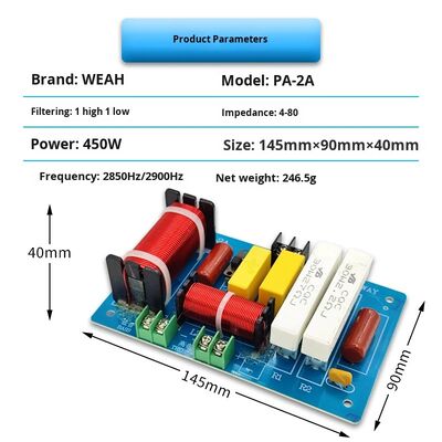 KTV Stage Pro Speaker Divider Low & High Frequency Double Protection Two-Way Crossover Module