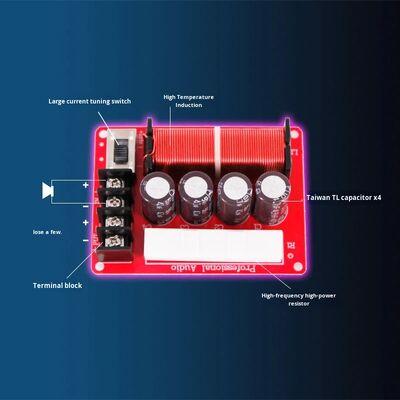 150W Car Coaxial Speaker Crossover Adjustable High-to-Low Frequency Divider for High Fidelity Audio