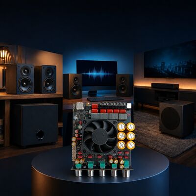 AS21P TPA3255 2.1 Channel Digital Amplifier Board 300Wx2+600W High Power Audio Module for Home Theater
