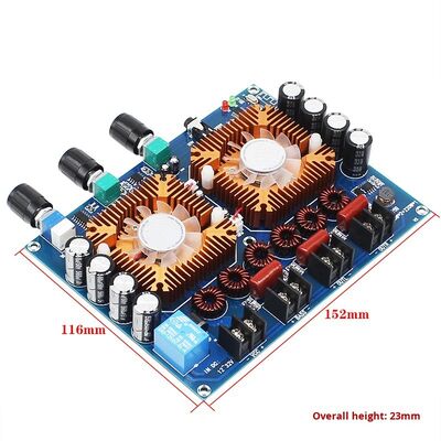 A-128 Original Brand High-Fidelity 2.1 Channel High-Power Digital Amplifier Board 2*160W+200W Subwoofer for Soldering Mounting