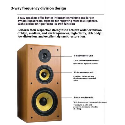 Cyclone No. 8 8-inch High-Fidelity HiFi Bookshelf Speaker RGB LED Battery-Powered Audio Karaoke for Home Theatre